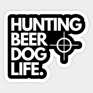 Hunting Beer Dog Life Sticker